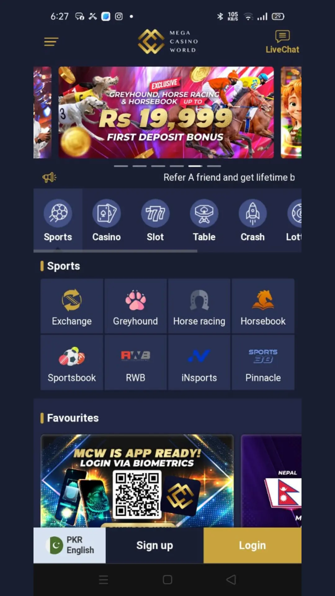(MCW) Mega Casino World Game